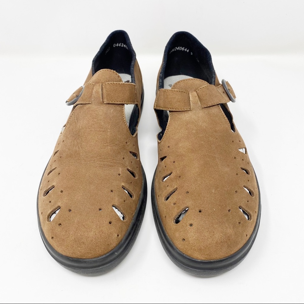 RIEKER Tan Leather Mary Jane 11